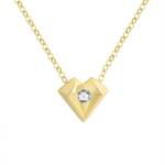 HOHEA H Herzkette Damen-Halskette - goldene Herz-Halskette - modisches Geschenk (1-tlg., Geschenke für 2024), Geschenke für Damen