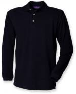 Henbury Langarm-Poloshirt Herren Classic Longsleeve Piqué-Poloshirt - WRAP