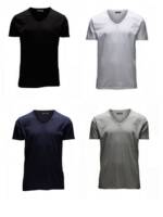 Jack & Jones T-Shirt 4er Pack Jack & Jones Herren T-Shirt (4-tlg) mit Stretch