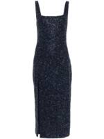 STAUD Le Sable Midikleid mit Glitzer - Blau