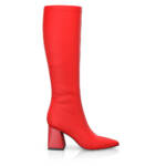 Socken-Stiefel mit Absatz Elastische Stiefel für Damen - Handgemacht in Italien aus Naturleder - Rot, Stretch - Selbst gestalten - GIROTTI