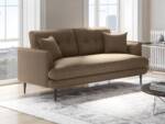 Sofa 2-Sitzer - Microfaser - Vintage-Leder-Look - GANESH