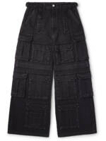 VETEMENTS - Wide-Leg Cargo Jeans - Men - Black - UK/US 30