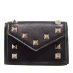 Valentino Garavani Portemonnaie - Rockstud Wallet Leather - Gr. unisize - in Schwarz - für Damen