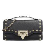 Valentino Garavani Portemonnaie - Rockstud Wallet On Chain - Gr. unisize - in Schwarz - für Damen