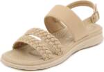 ZWY Damen Sandalen, Flach Sommerschuhe mit Weiche Fußbett Sandalette