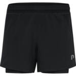 hummel Newline Core 2-IN-1 Shorts Damen - schwarz XL