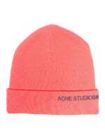 Acne Studios Beanie mit Logo-Stickerei - Rosa