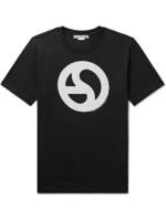 Acne Studios - Everest Logo-Print Cotton and Lyocell-Blend Jersey T-Shirt - Men - Black - XS