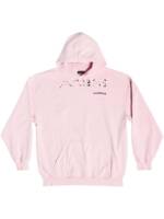 Balenciaga Hoodie mit Logo - Rosa