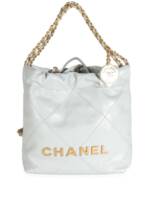 CHANEL Pre-Owned 2021-2022 Mini Chanel Handtasche, 22cm - Blau