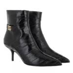 Dolce&Gabbana Boots & Stiefeletten - Logo Ankle Boots Leather - Gr. 38 (EU) - in Schwarz - für Damen