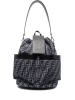 FENDI Rucksack mit Monogrammmuster - Blau