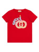 Gucci Kids T-Shirt mit Logo-Print - Rot