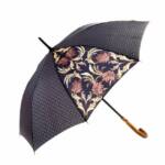 Mary Sam's Stockregenschirm Regenschirm Ø 103cm für Frauen, Länge 88cm, Automatische Öffnung, Stockregenschirm Damen, Stockschirm Sturmfest, mit Holzgriff, Groß