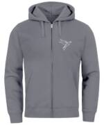 Neverless Sweatjacke Zip-Hoodie Herren Sweatjacke mit Kapuze Polygon Print Vogel Origami Mä