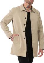 RedBridge Trenchcoat Red Bridge Herren Mantel Trenchcoat Jacke Beige M Premium Qualität