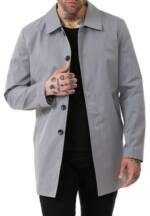 RedBridge Trenchcoat Red Bridge Herren Mantel Trenchcoat Jacke Grau L Premium Qualität