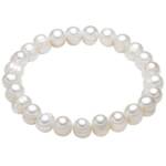 Valero Pearls Perlenarmband Armband aus Süßwasserzuchtperlenin weiß, für Damen