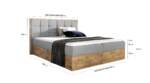 99rooms Florida Boxspringbett 200x200 cm Velours MONOLITH Silber