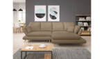 99rooms Harper Ecksofa Velours Jasmine Creme Rechts mit Schlaffunktion