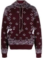 AMIRI Hoodie mit Bandana-Muster - Rot