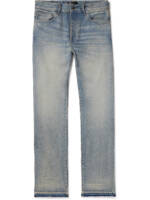 AMIRI - Release Hem Straight-Leg Distressed Jeans - Men - Blue - UK/US 36