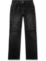 AMIRI - Shotgun Straight-Leg Distressed Jeans - Men - Black - UK/US 29
