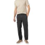 BOSS Orange Herren Cargohose schwarz Baumwolle