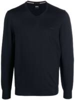 BOSS Pullover mit V-Ausschnitt - Blau