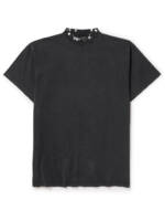Balenciaga - Oversized Embellished Cotton-Jersey T-Shirt - Men - Black - 2