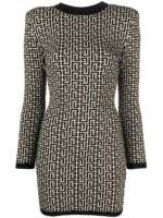 Balmain Kleid mit Print - Nude