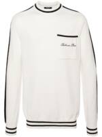 Balmain Pullover mit Logo-Stickerei - Weiß