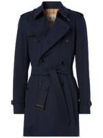 Burberry Kurzer Kensington Heritage Trenchcoat - Blau