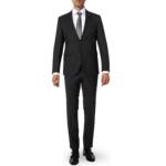 CG Herren Anzug grau Schurwolle Slim Fit