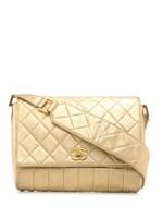 CHANEL Pre-Owned 1989-1991 Gesteppte Schultertasche - Gold