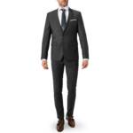 DIGEL Herren Anzug grau Slim Fit