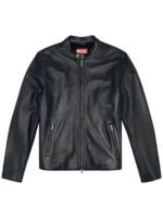 Diesel L-Carver Lederjacke - Schwarz