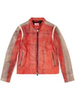 Diesel L-Ruscha Lederjacke - Rot