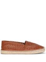 Dolce & Gabbana Espadrilles aus gewebtem Leder - Braun