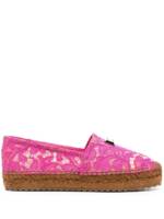 Dolce & Gabbana Espadrilles mit Logo-Schild - Rosa