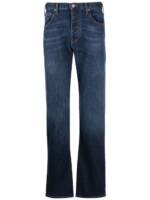 Emporio Armani Tapered-Jeans mit Logo-Patch - Blau