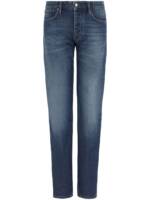 Emporio Armani Tief sitzende Slim-Fit-Jeans - Blau