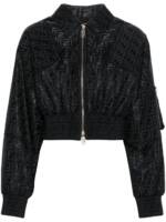 FENDI Gefütterte Cropped-Jacke - Schwarz