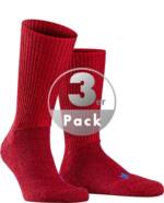 Falke Herren Socken rot Merinowolle meliert