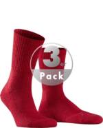 Falke Herren Socken rot Schurwolle unifarben