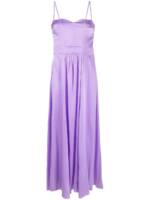 Forte Forte Seidenkleid in A-Linie - Violett