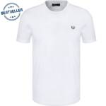 Fred Perry Herren T-Shirt weiß Baumwolle