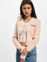 Fubu FW222-016-1, Corporate Rib Knit Bolero rose