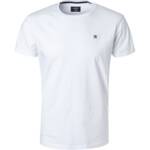 HACKETT Herren T-Shirt weiß Baumwolle Classic Fit